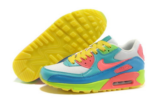 Nike Air Max 90 Womenss Shoes Yellow Green Discount Code